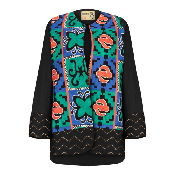 Persian Linen Manto Chic and Comfortable in Black