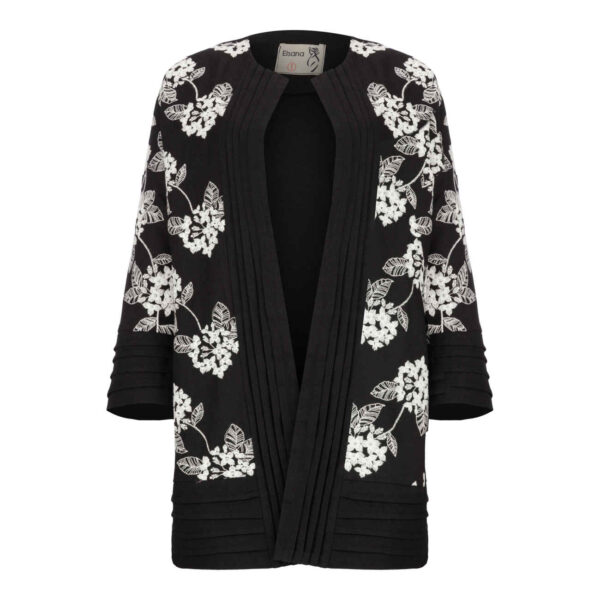 Persian Linen Manto for Every Occasion in Black