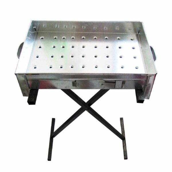 Persian Mangal Portable Charcoal Grill with Base for Outdoor Cooking