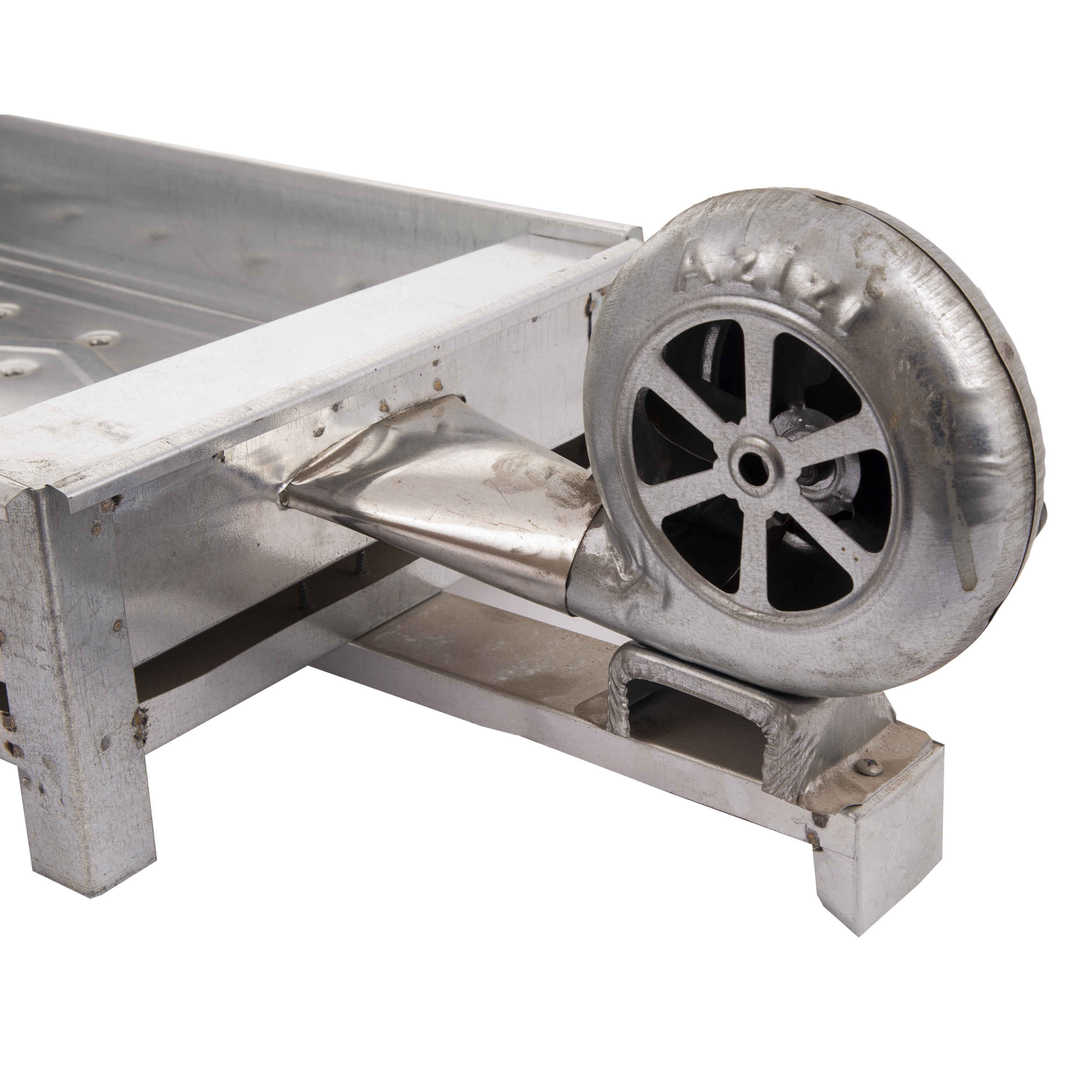 Persian Mangal Portable Charcoal Grill with Manual Fan for Outdoor Cooking