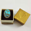 Persian Neyshabur Turquoise Silver Ring for Men