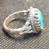 Persian Neyshabur Turquoise Silver Ring for Men Model Shokouh
