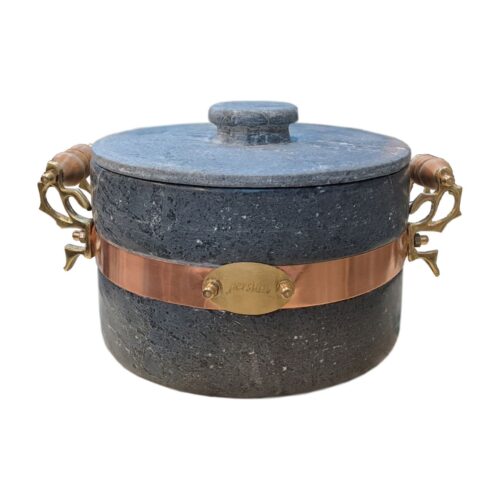 Persian Stone Dizi Pot with Copper for Cooking Abgoosht – Model Banou