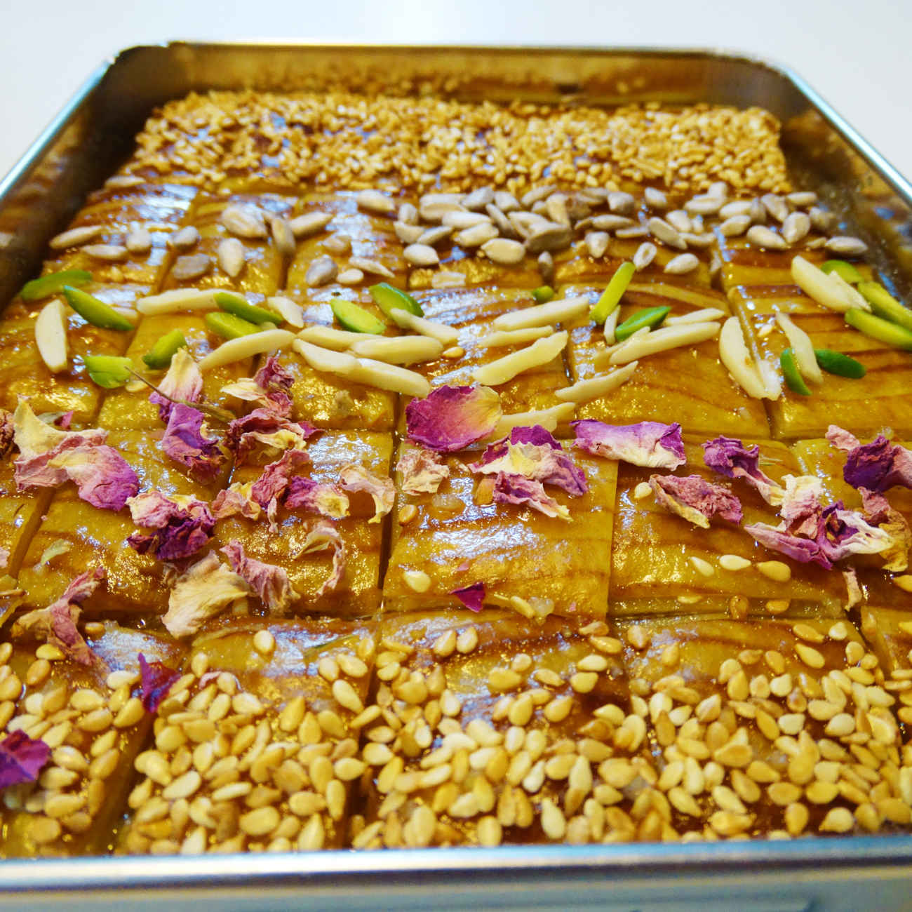 Persian Sweet – Stuffed Baklava with Nuts & Rose Petals 650 gr, (2x)