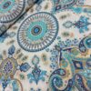 Persian Fabric Adorned With Classic Termeh Paisley Design