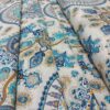 Persian Fabric Adorned With Classic Termeh Paisley Design