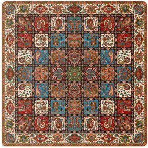 Persian Termeh Tablecloth Luxurious with Floral Paisley Design