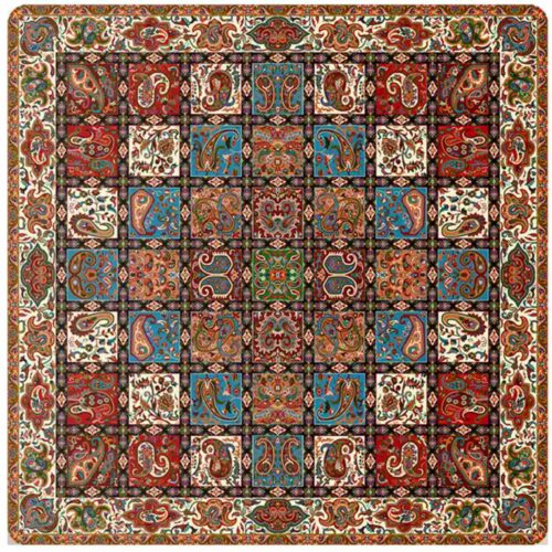Persian Termeh Tablecloth Luxurious with Floral Paisley Design