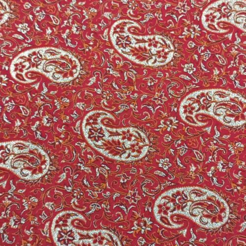 Persian Termeh Fabric with Floral Paisley Design
