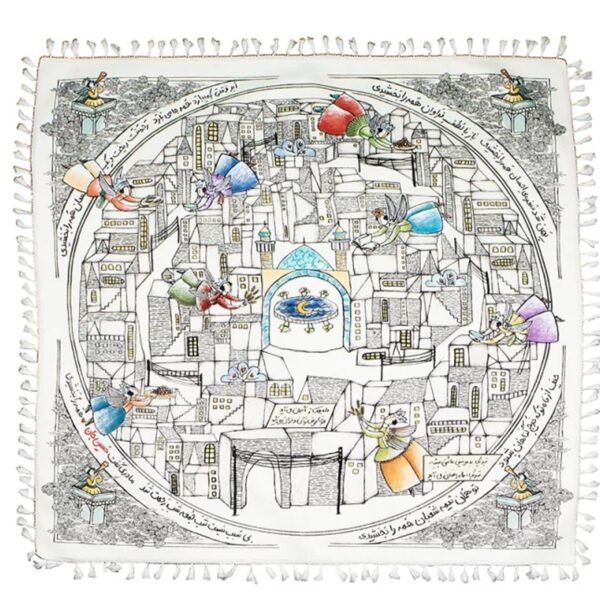 Ramadan Islamic Tablecloth – Muslim Home Decor with Traditional Patterns for Iftar & Eid Celebrations