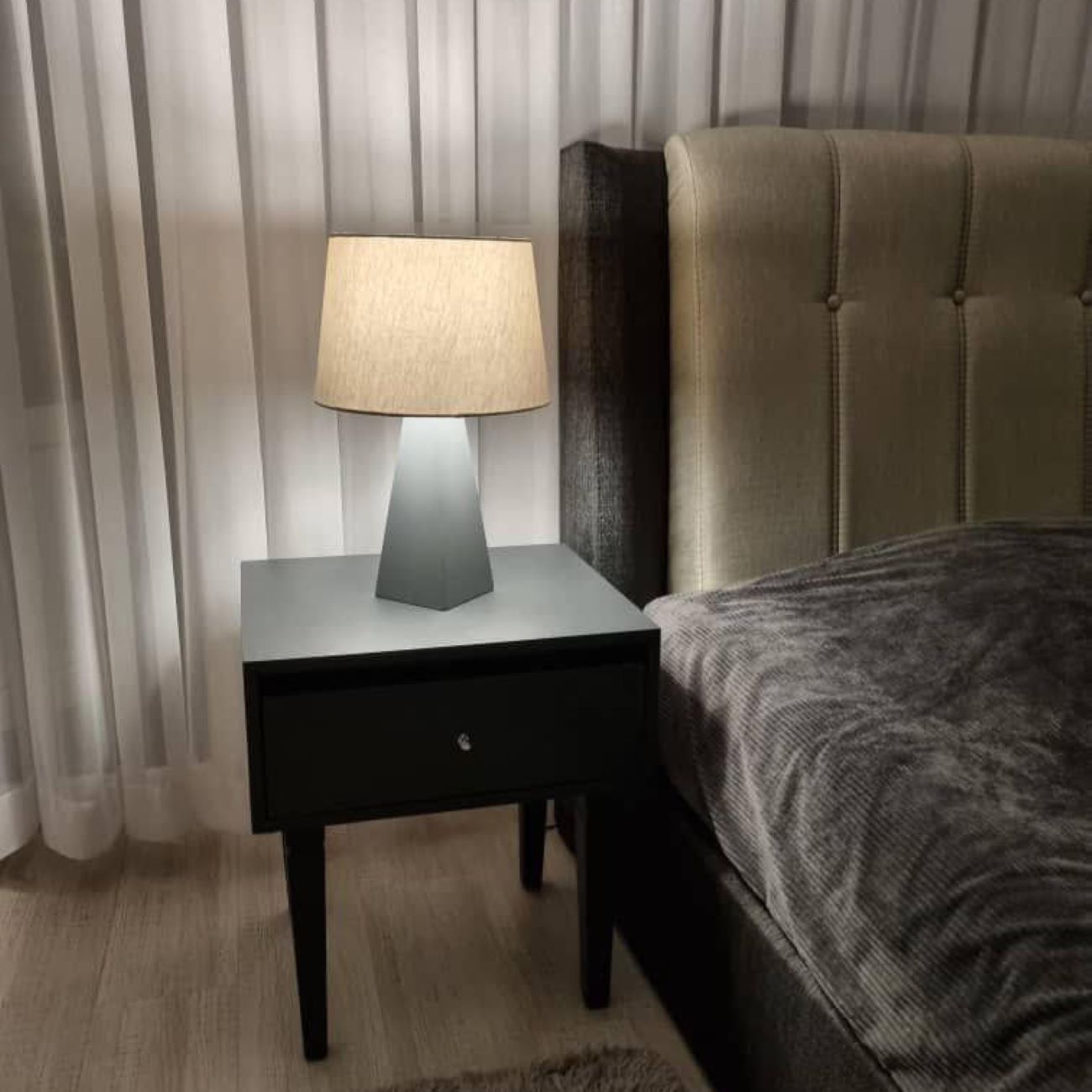 Rustic Wooden Table Lamp Natural & Handcraft