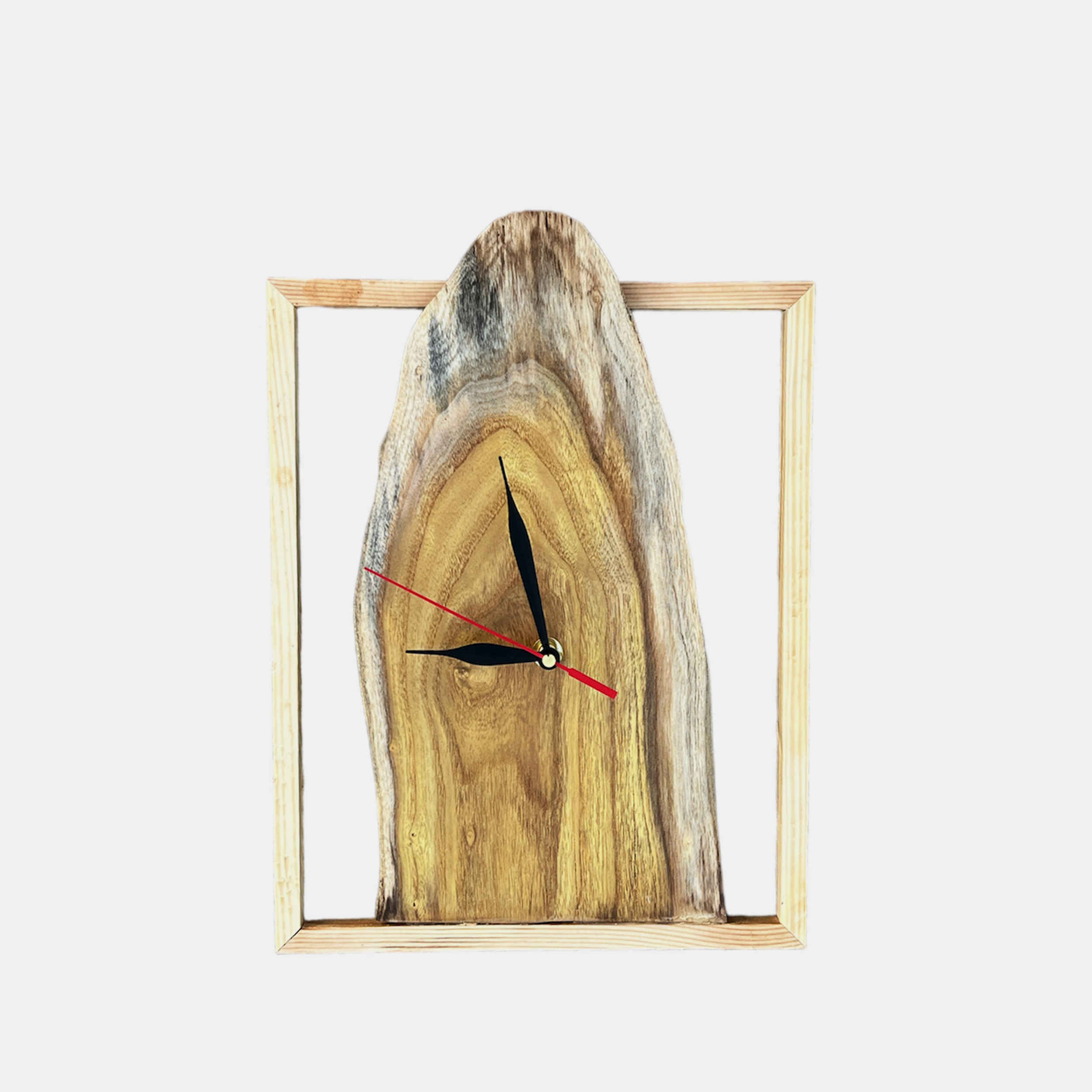 Rustic Wooden Wall Clock Handcrafted Model Behsud