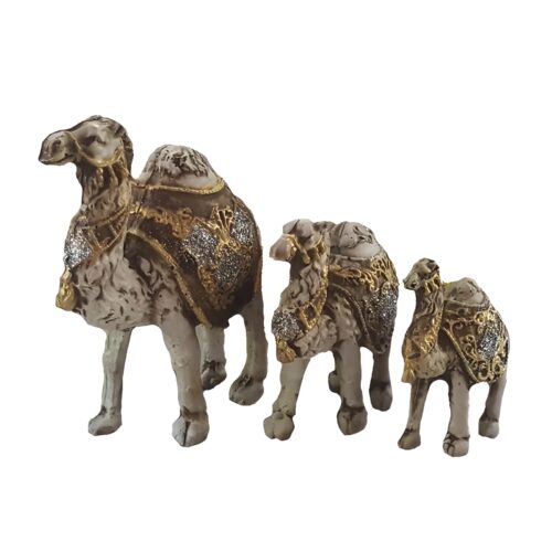 Set of 3 Decorative Camel Figurine – Home Decor Showpieces
