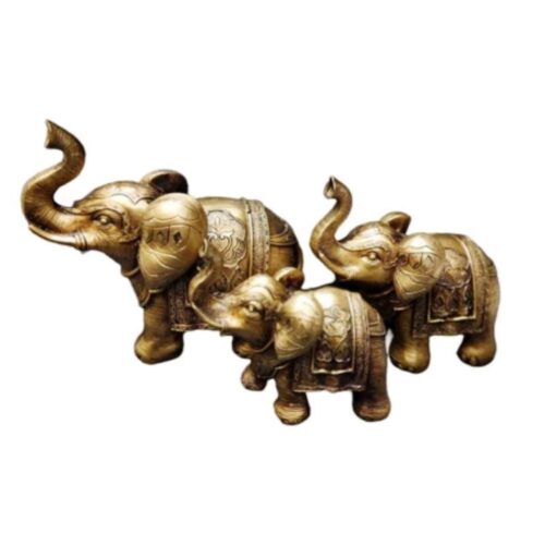 Set of 3 Decorative Elephant Figurines – Artful Elephant Set