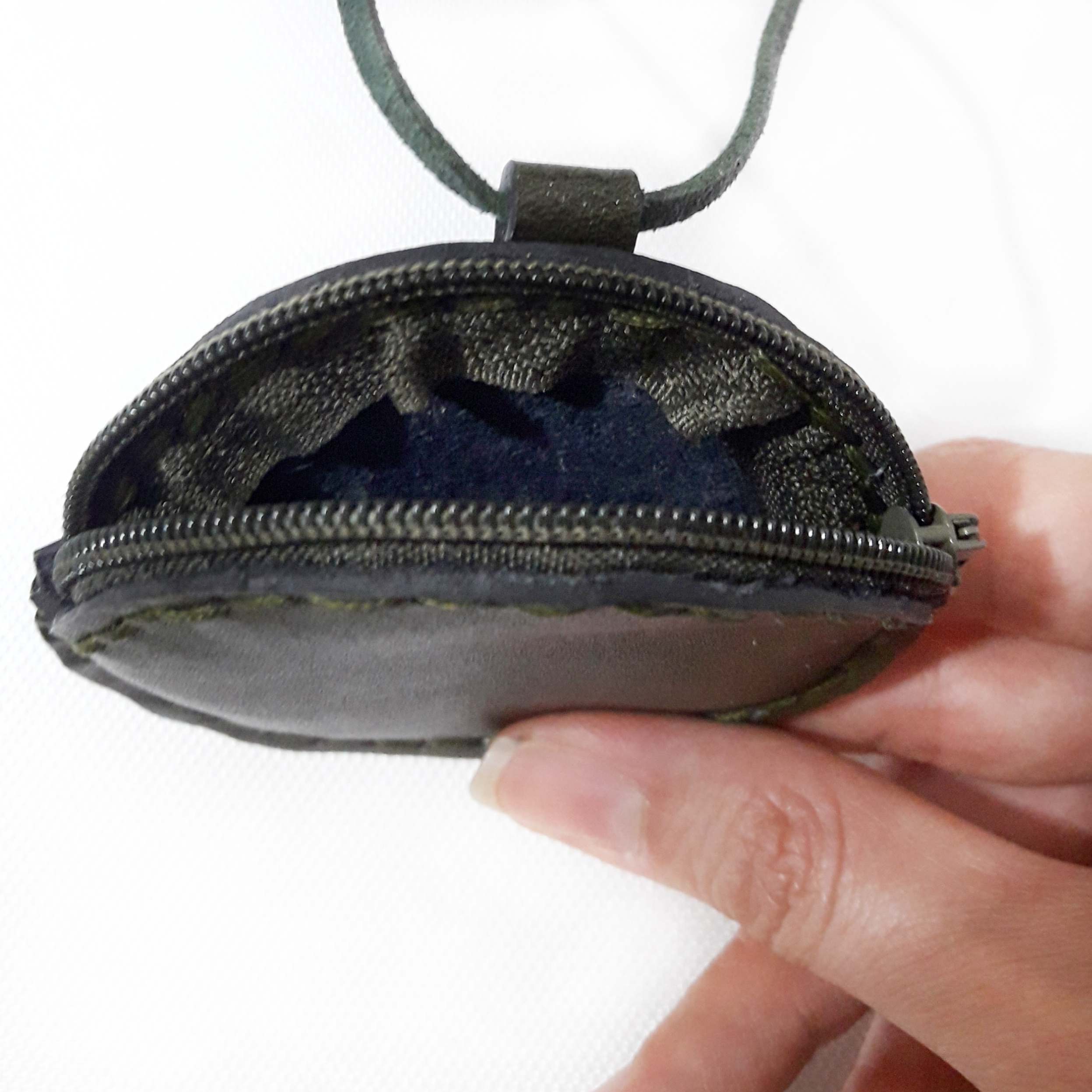 Taweez Neck Pouch -Natural Leather Amulet Holder – Authentic Neck Wear