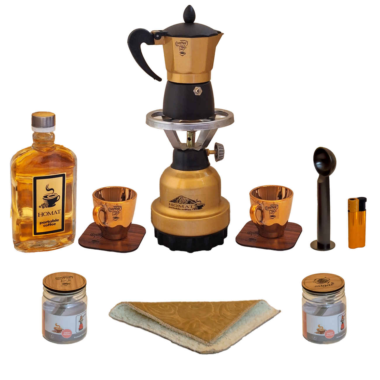 Travel Espresso Maker Set: Brew Coffee Anytime, Anywhere