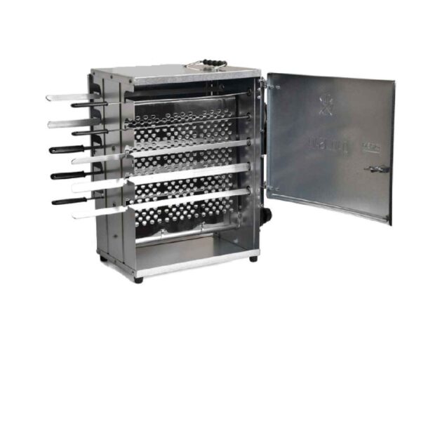 Vertical Kebab Gas Grill Machine with 10-Skewer Burner Stand