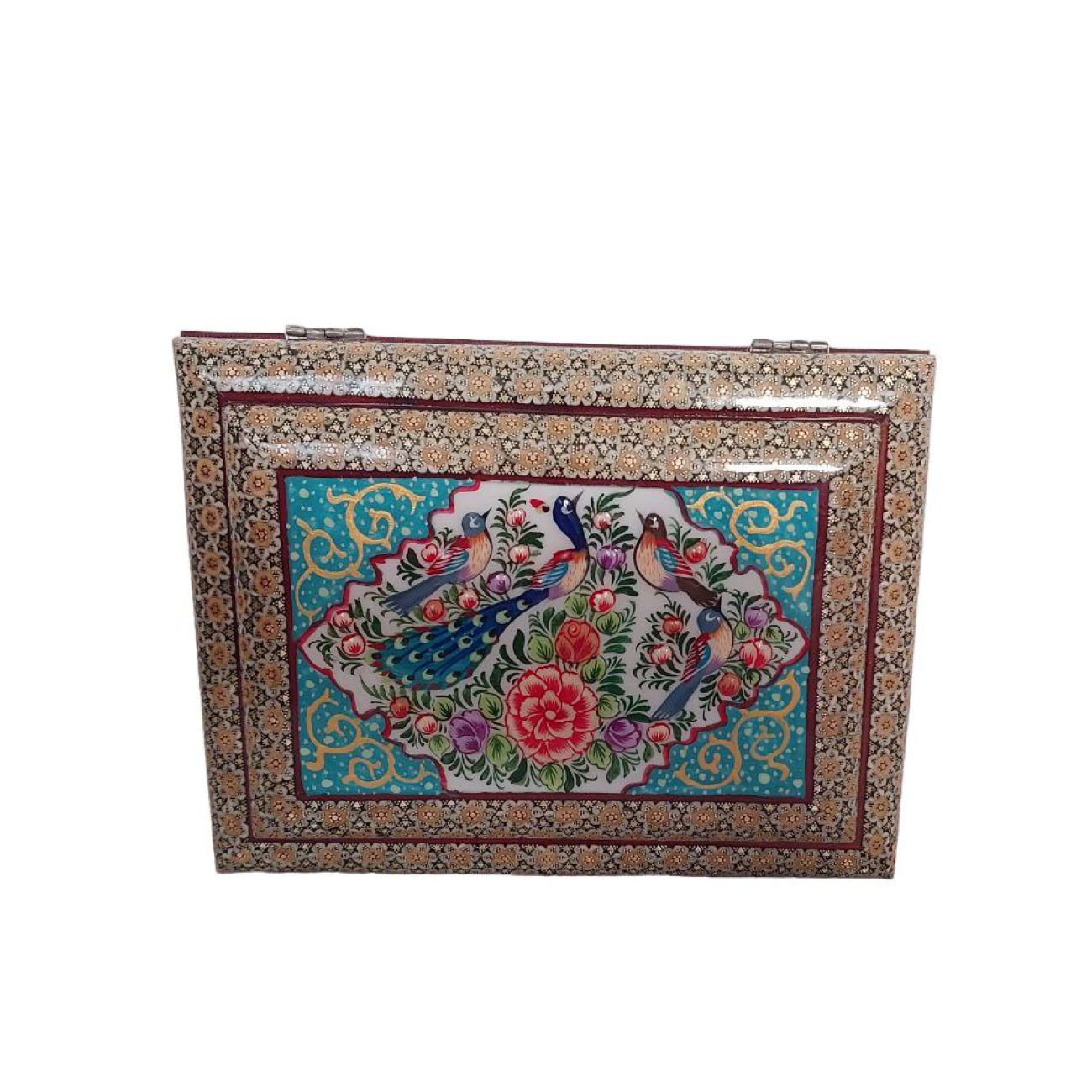Wooden Quran Storage Box Handmade Khatamkari – Elegant Islamic Decor