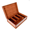 Wooden Tea Bag Box Organizer With Compartments