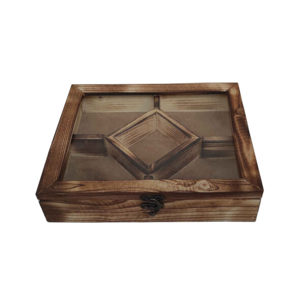 Decorative Tea Storage with a Classic Wooden Look