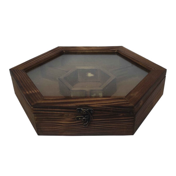 Kitchen-Ready Tea Box with Elegant Wood Design