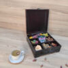 Wooden Tea Bag Organizer Box Multi-Functional