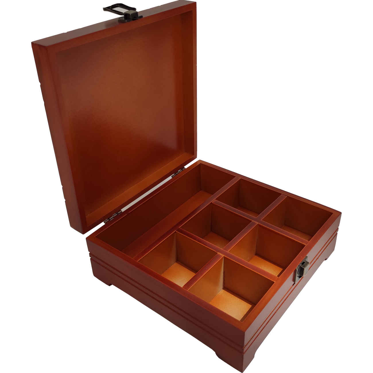 Functional Multi-Compartment Tea Box for Home Use