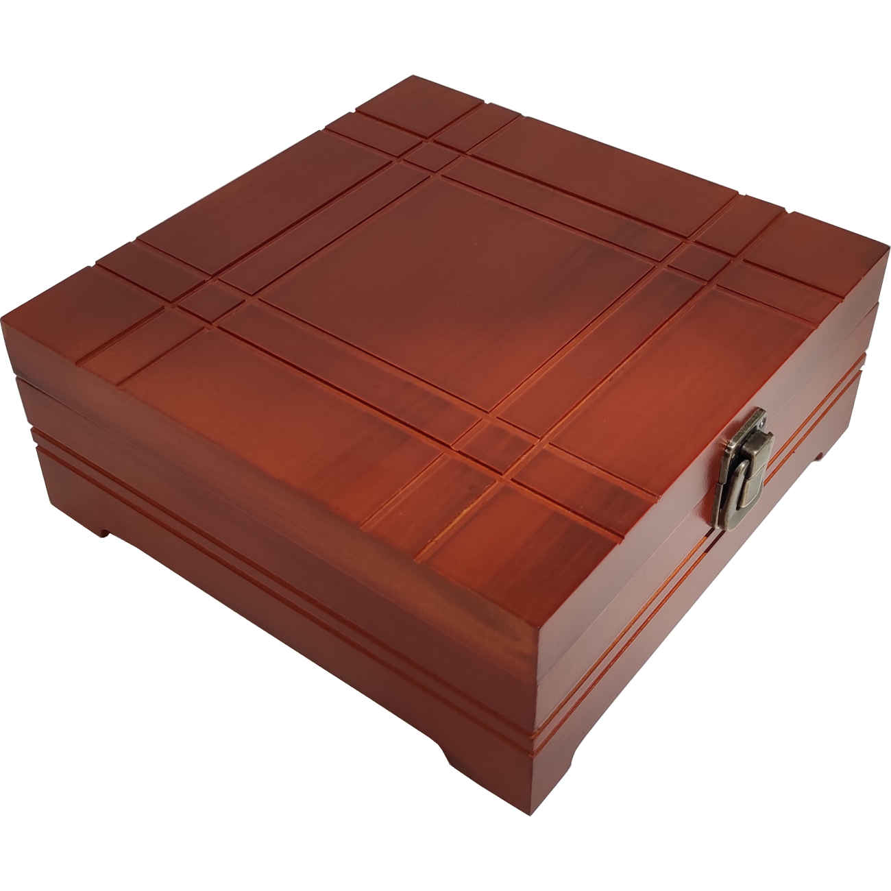 Wooden Tea Bag Organizer Box Multi-Functional