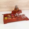 Wooden Tea Bag Organizer Box with Warmer