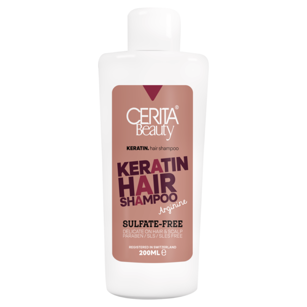 Cerita Beauty Keratin Shampoo - 200 ml for Silky Smooth Hair (x4)