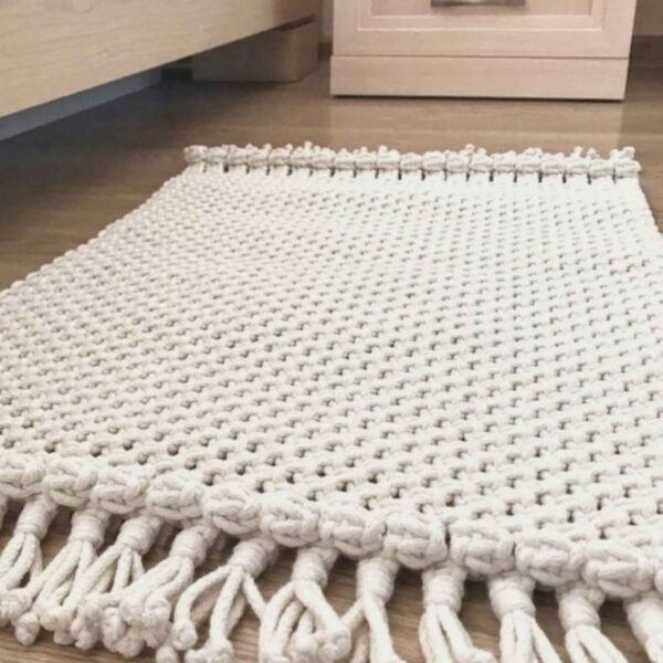 Artisan Persian Handwoven Macrame Floor Rug