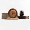 Artisan Wooden Desk Clock with Minimalist Design