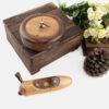 Artisan Wooden Desk Clock with Minimalist Design