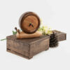 Artisan Wooden Desk Clock with Minimalist Design