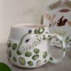 Artistic Handcrafted Ceramic Mug - Deer Design