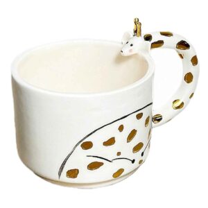 Artistic Handcrafted Ceramic Mug – Giraffe Design
