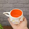 Artistic Handcrafted Ceramic Mug - Leaf Design