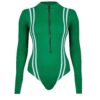 Long Sleeve Bodysuit With Thumbhole for Women