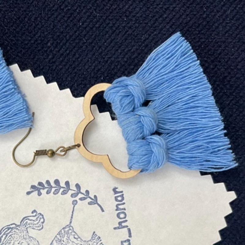 Boho Macrame Earring Chic & Lux whit Cloud Design