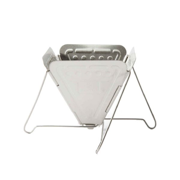 Campfire Grill for Outdoor Cooking with Footed Base