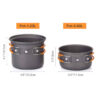 Campfire for Outdoor Cooking with Tableware