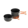 Campfire for Outdoor Cooking with Tableware