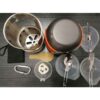 Campfire for Outdoor Cooking with Tableware