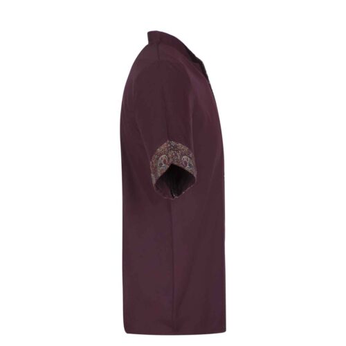 Chef’s Jacket Short Sleeve for Men in Crimson