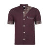 Chef's Jacket Short Sleeve for Men in Crimson