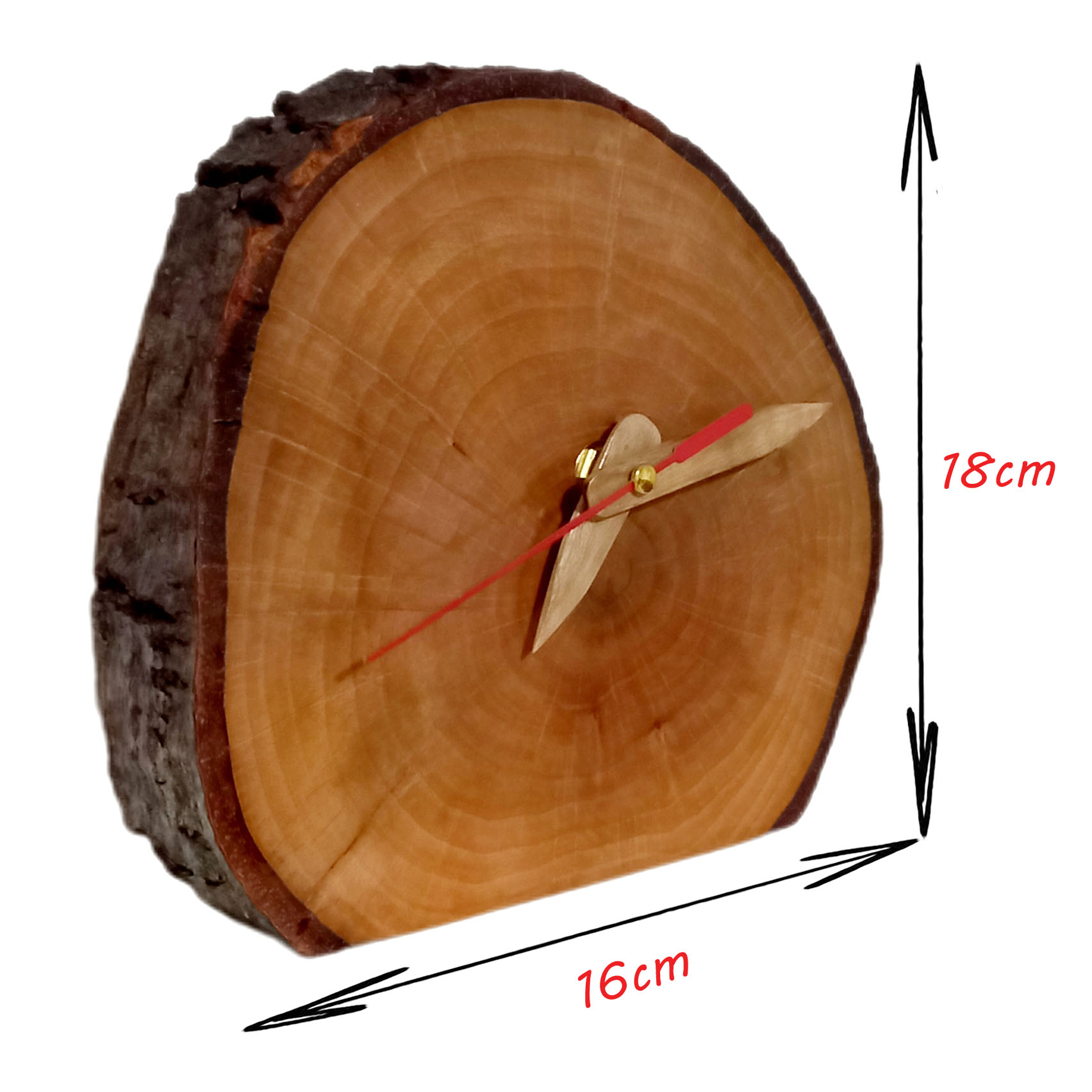 Classic Wood Desk Clock – Perfect for Home or Office