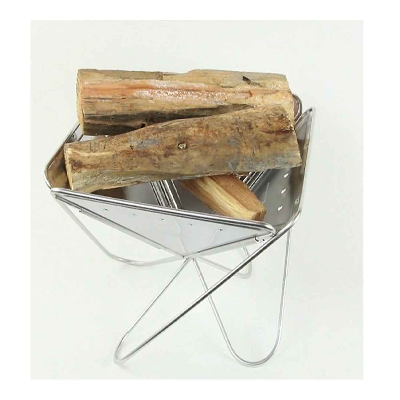 Compact Folding Campfire Grill for Outdoor Cooking