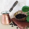 Turkish Coffee Cezve - Authentic Copper Coffee Pot for Traditional Brewing