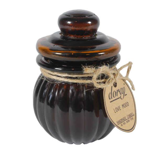 Decorative Candle Jar in Brown Suitable for Gift '& Decoration