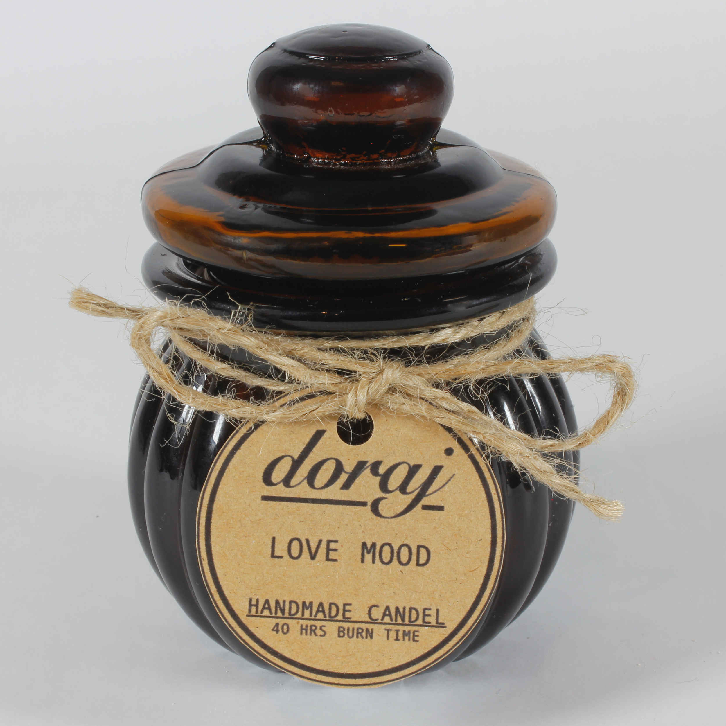 Decorative Candle Jar in Brown Suitable for Gift ‘& Decoration